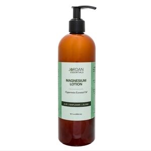 All Natural Jordan Essentials Essential Oil Magnesium Lotion Peppermint 16oz